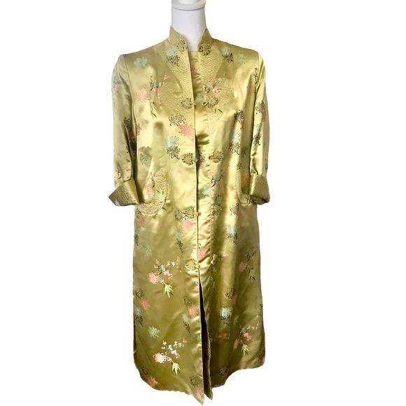 Peony Brand Shanghai China Vintage Silk Kimono 34 - Picture 1 of 11